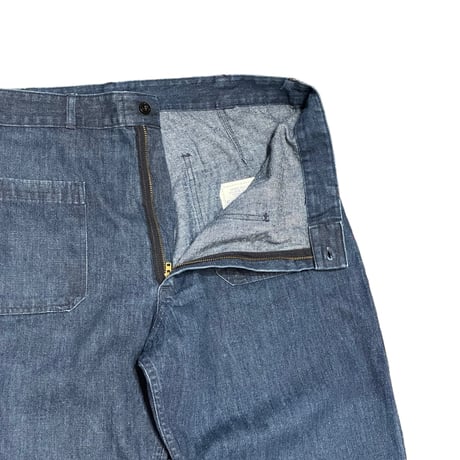 80s- U.S. NAVY Utility Denim Trousers W36