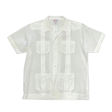 90's ROMANI COLLECTION Cotton/Poly Guayabera Shirt