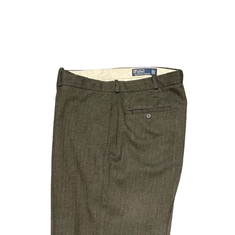 90s- Polo Ralph Lauren Poly×Viscose Slacks