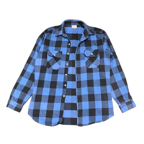 90s- FIVE BROTHER Heavyweight Flannel Shirt
