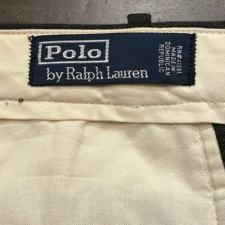 90s- Polo Ralph Lauren Poly×Viscose Slacks