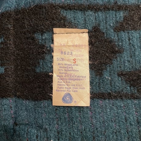 80’s~ Woolrich Native American Pattern Wool Jacket
