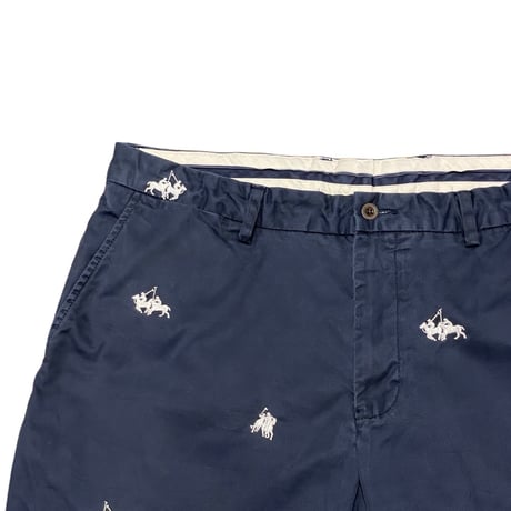 Polo Ralph Lauren Embroidered Cotton Shorts NAVY