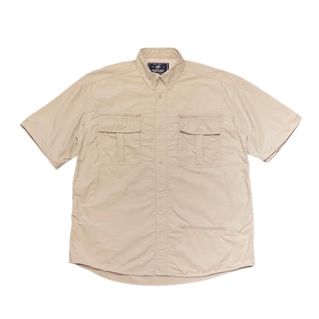 00s- NORTHERN LIGHTS Detachable Sleeve Nylon Shirt
