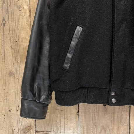 TEAR DROP GOLF Leather/Wool Varsity Jacket