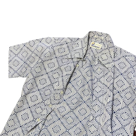 70s~ Mansport Polyester Shirt