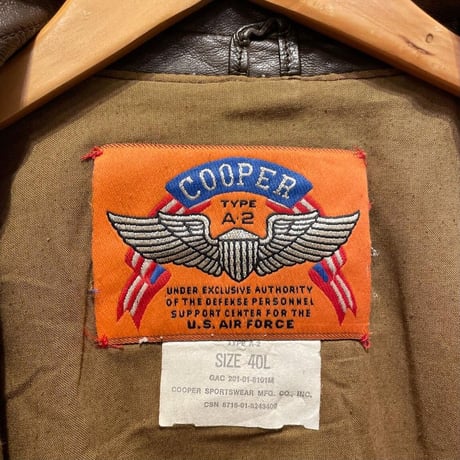 COOPER A-2 Leather Flight Jacket