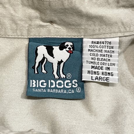 90s- BIG DOGS Cotton Shirt