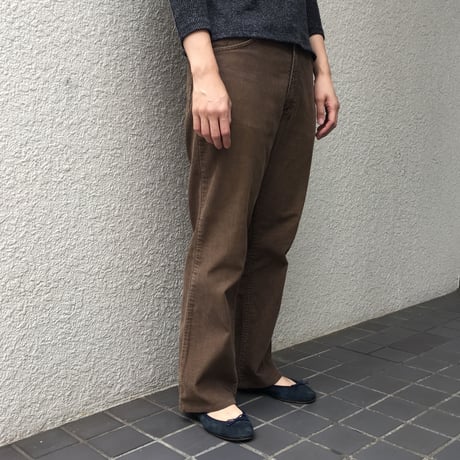 ~80's Unknown Corduroy Flare Pants BROWN  W : 31
