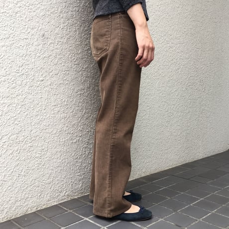 ~80's Unknown Corduroy Flare Pants BROWN  W : 31