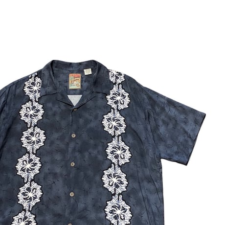90s- Pineapple Connection All Over Print Rayon Shirt