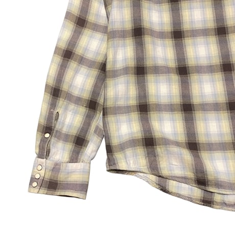 DENIM&SUPPLY Light Flannel Western Shirt