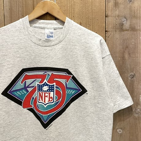90s SALEM SPORTSWEAR NFL 75th anniversary Print T-Shirt