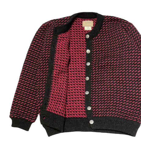 -90s L.L.Bean Bird’s Eye Cardigan