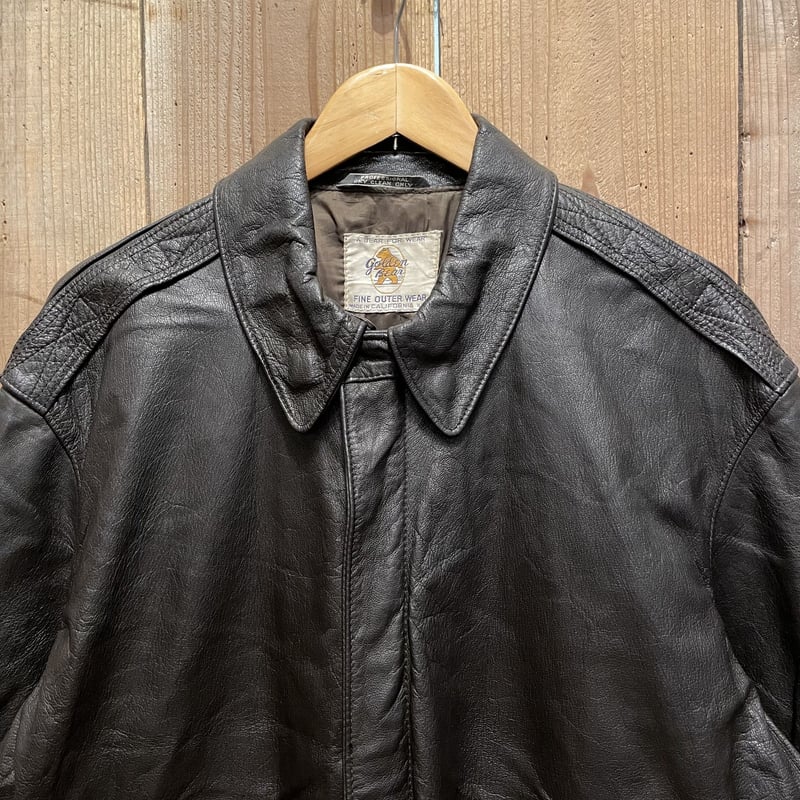 80's~Golden Bear A-2 Leather Flight Jacket | MW...