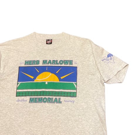 90's FRUIT OF THE LOOM Tennis Print T-Shirt