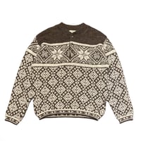 90s L.L.Bean Henley Neck Wool Sweater
