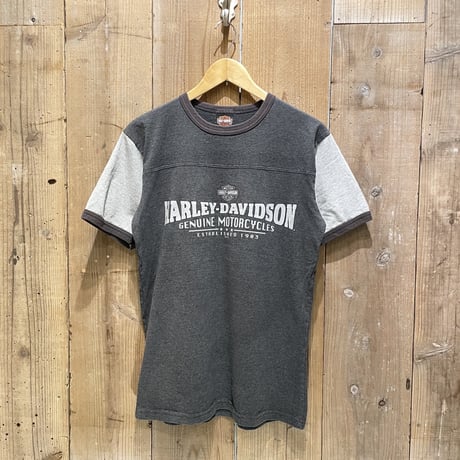 07’s HARLEY-DAVIDSON Bar & Shield Logo RINGER T-Shirt