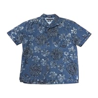 00s- Tommy Hilfiger Linen/Cotton Hawaiian Shirt
