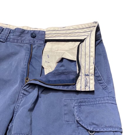 00's- Polo Ralph Lauren Cotton Cargo Shorts BLUE