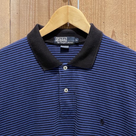 90's- Polo Ralph Lauren Striped Cotton Polo Shirt