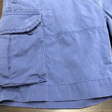 00's- Polo Ralph Lauren Cotton Cargo Shorts BLUE