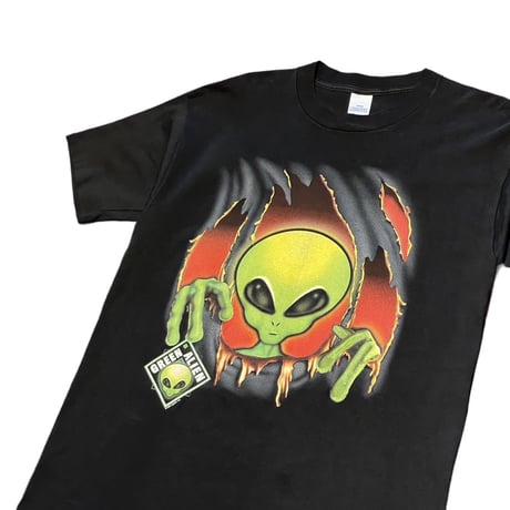 90's LOGOTEL Green Alien T-Shirt