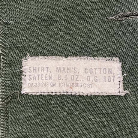 ‘61 U.S.ARMY OG-107 Cotton Sateen Utility Shirt
