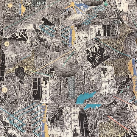 90s- UNIONBAY All Over Print Rayon Shirt