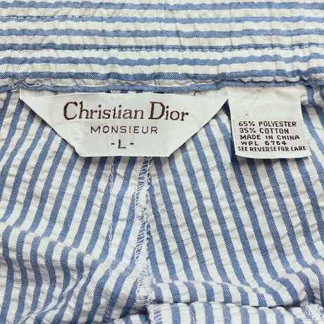 90's- Christian Dior Seersucker Slacks