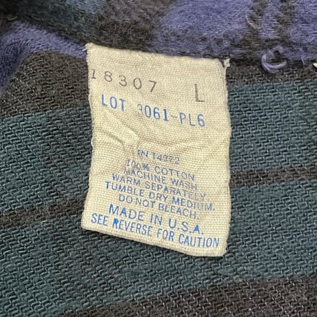 80s DAKOTA by FIVE BROTHER Heavyweight Flannel Shirt