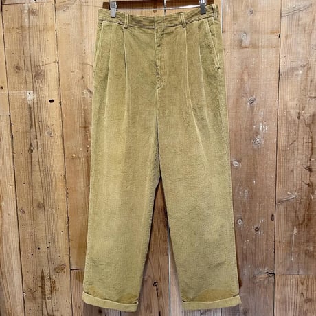 80’s~ Brooks Brothers Two Tuck Corduroy Pants W36