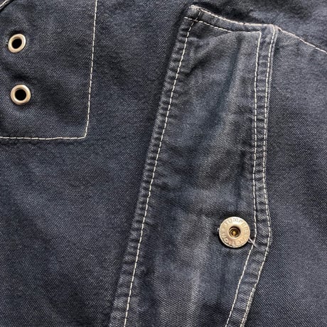 90s- JUMPER Cotton Canvas Smock