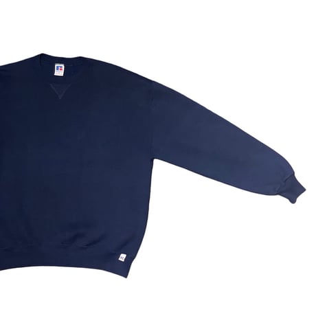 90s RUSSELL ATHLETIC Plain Sweatshirt NAVY