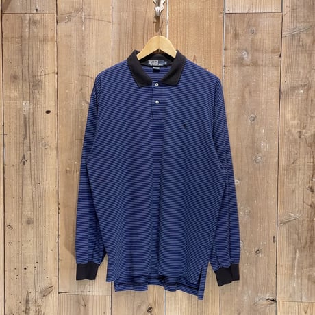 90's- Polo Ralph Lauren Striped Cotton Polo Shirt