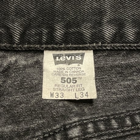 ‘99 Levi’s 505 Black Jeans