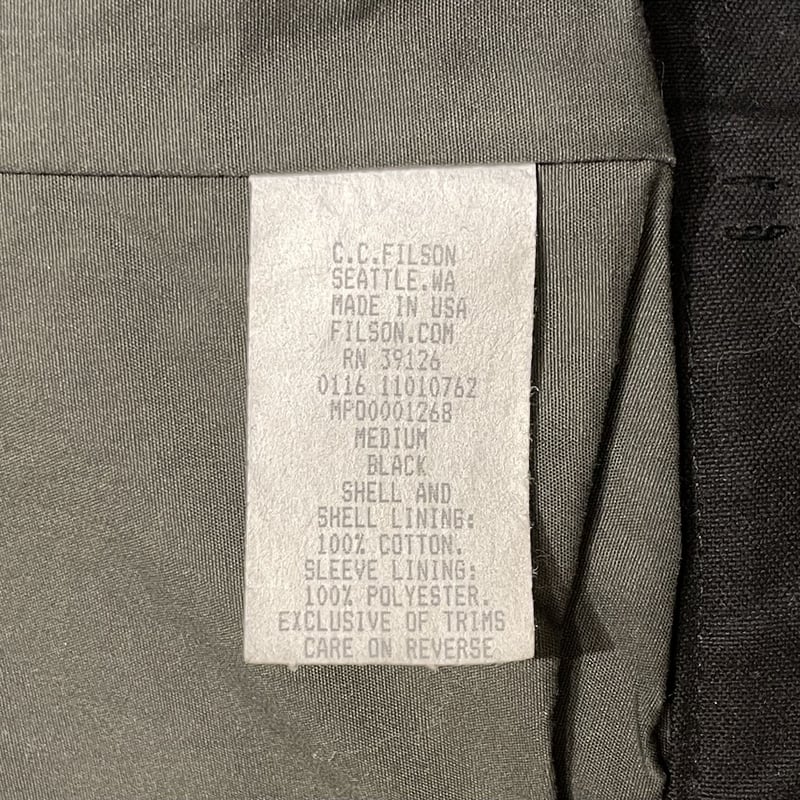FILSON Tin Cloth Cruiser Jacket MWC