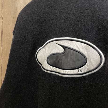 TEAR DROP GOLF Leather/Wool Varsity Jacket