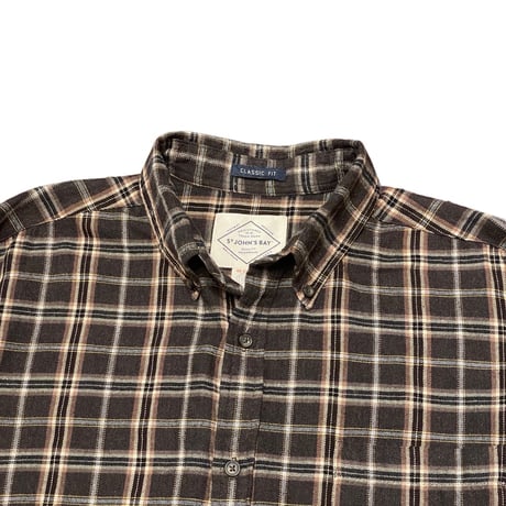 ST JOHN'S BAY Lightweight Cotton Flannel Shirt