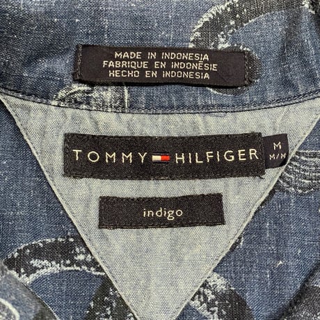 00s- Tommy Hilfiger Linen/Cotton Hawaiian Shirt