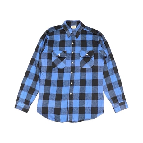 90s- FIVE BROTHER Heavyweight Flannel Shirt