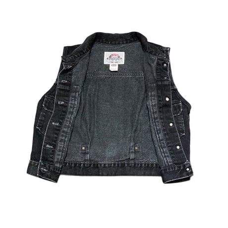 90s Levi’s 77599-0260 Black Denim Vest