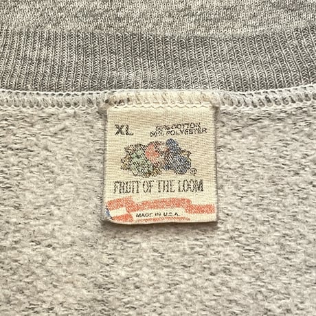 80s FRUIT OF THE LOOM Printed Sweat Shirt