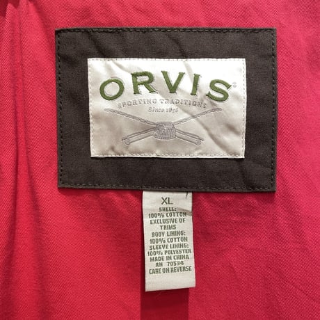 00s ORVIS Waxed Cotton Hunting Jacket