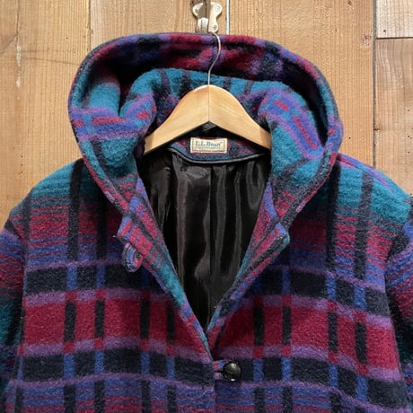 80’s~ L.L.Bean Hooded Wool Coat