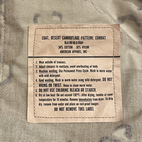 90s U.S.ARMY Desert Camo Combat Jacket SMALL-REGULAR