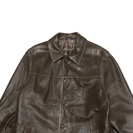 Columbia Leather Car Coat M