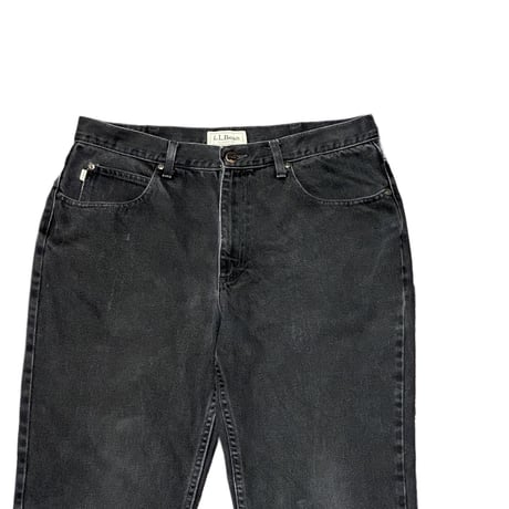00s- L.L.Bean Black Denim Pants
