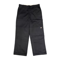 00s- Dickies Double Knee Work Pants BLACK