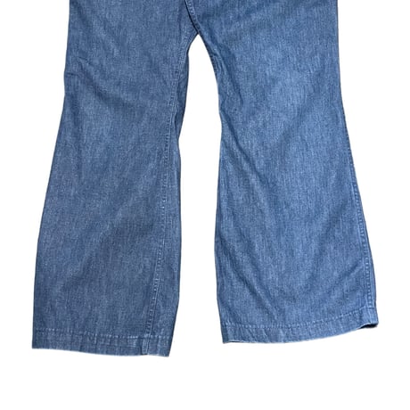 80s- U.S. NAVY Utility Denim Trousers W36